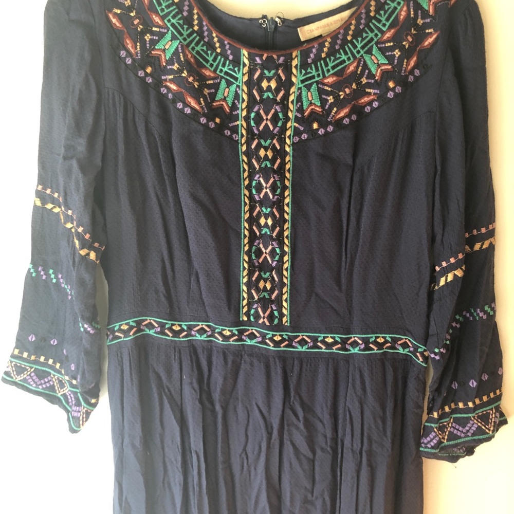 Champagne and Strawberry Aztec maxi dress